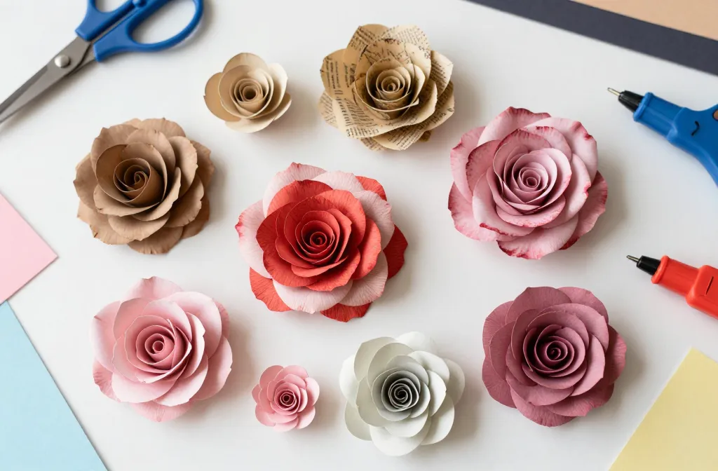 9 DIY Paper Rose ideas