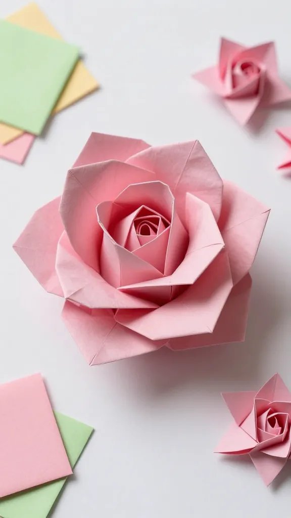9 Simple DIY Paper Rose Ideas That Look Real 7 Origami Kawasaki Roses That Actually Stay Folded