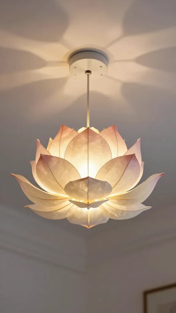 7 DIY Paper Lamp Ideas You’ll Love 3 Origami Lotus Flower Pendant Lamp