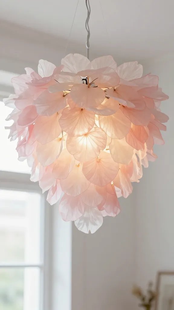 7 DIY Paper Lamp Ideas You’ll Love 8 Layered Paper Petal Chandelier