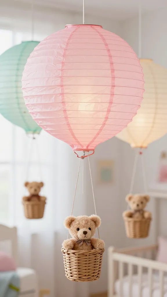Hot Air Balloon Lanterns For The Nursery