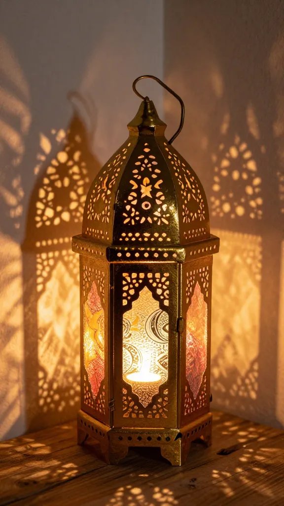 Moroccan-Inspired Pierced Tin Pattern Lanterns