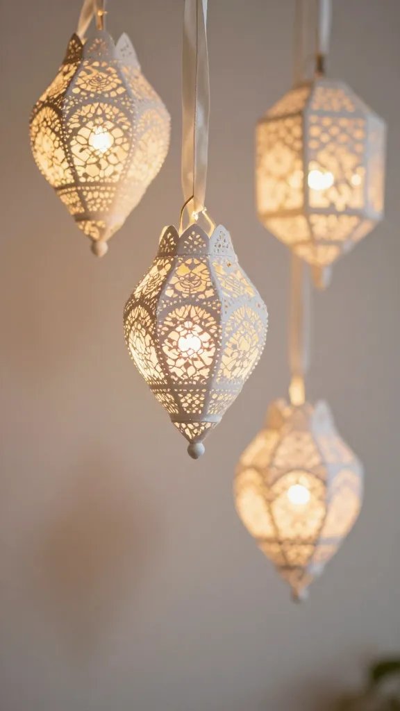 Doily And Lace Vintage Romance Lanterns