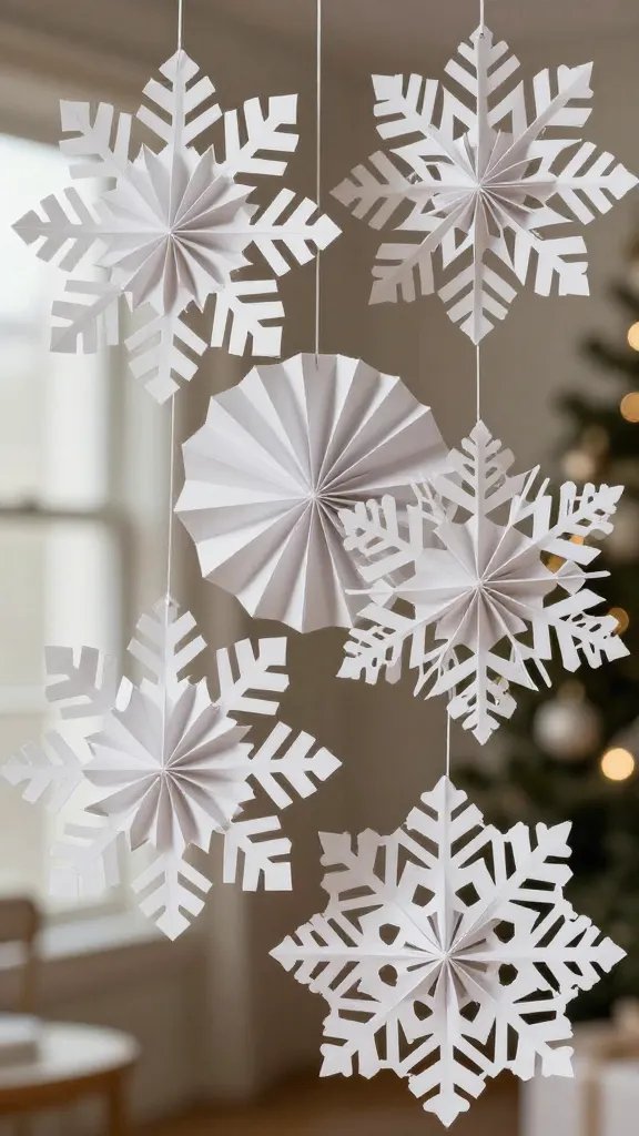 DIY Paper Xmas Decorations: 5 Festive Ideas 4 Victorian-Inspired Paper Fan Snowflakes