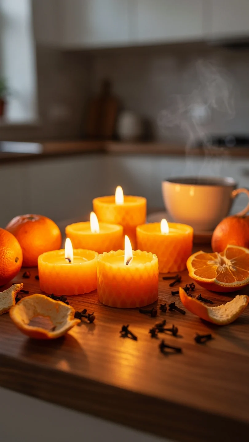 Citrus & Clove Beeswax Tea Candles