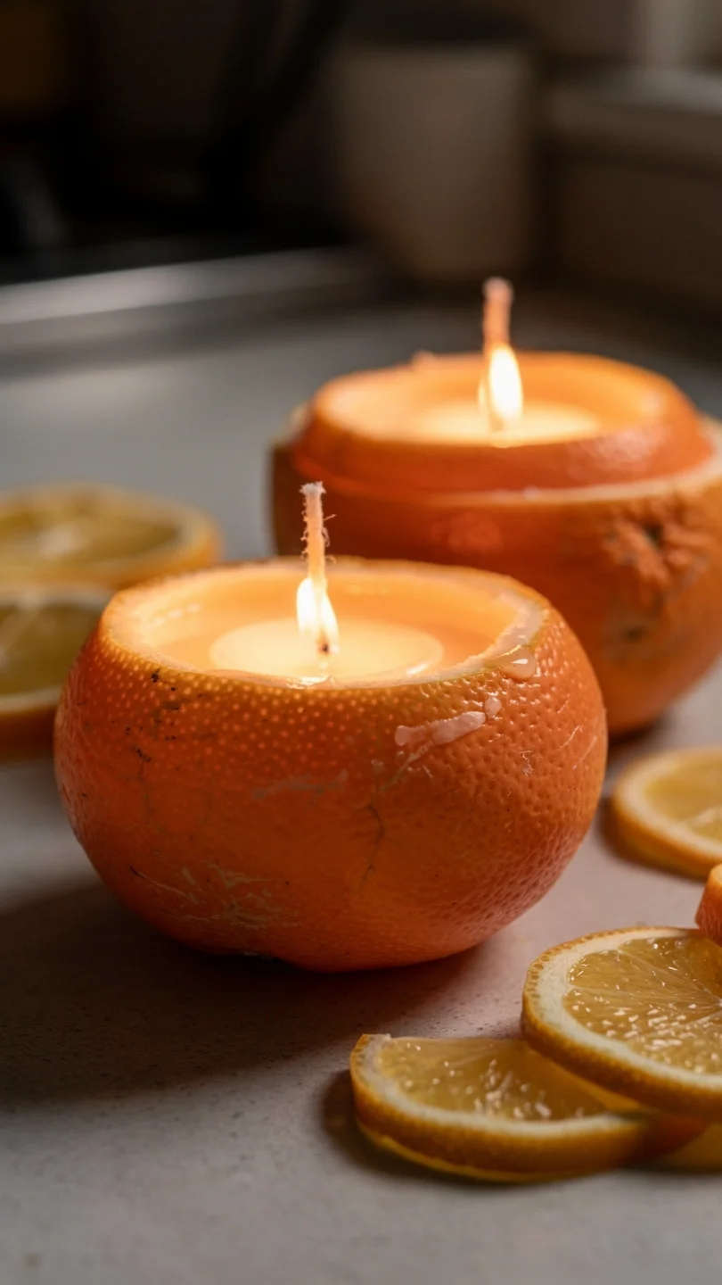 Citrus Peel Bowl Candles