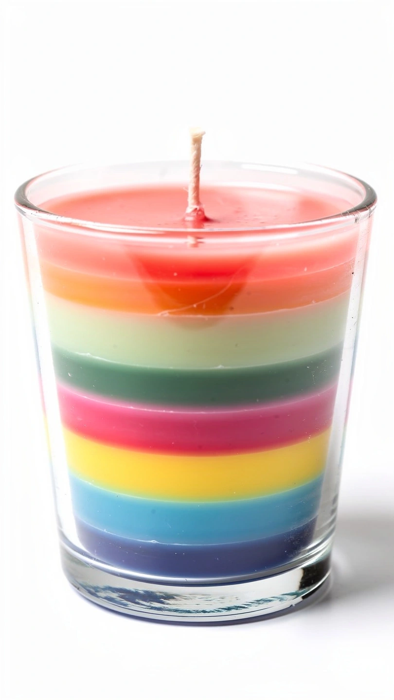 Color-Block Layered Candles
