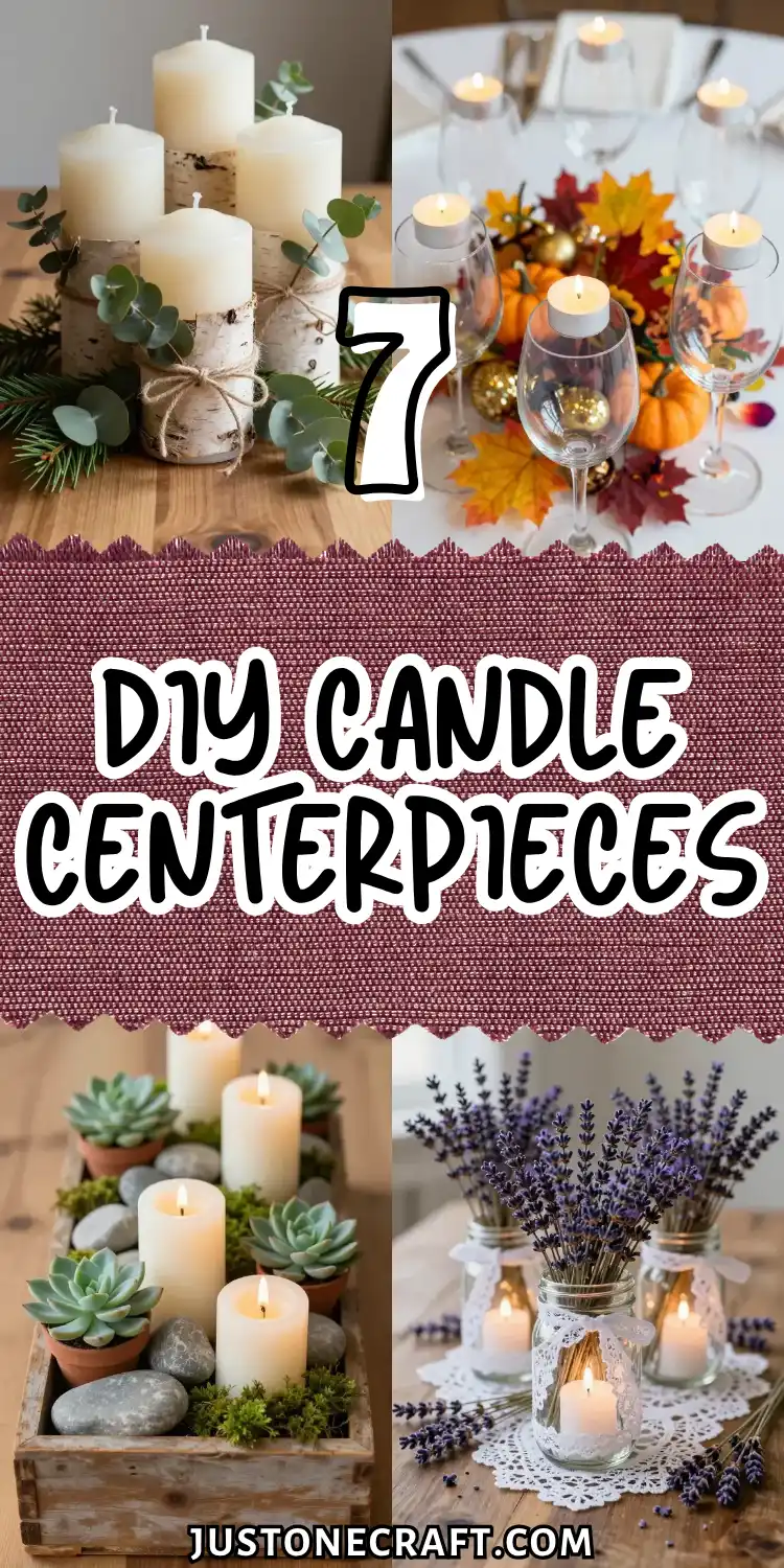 DIY Candle Centerpieces