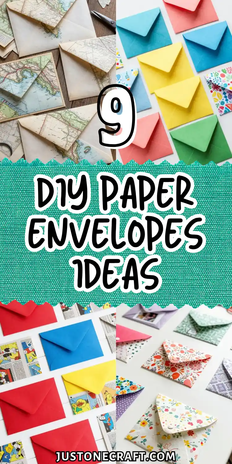 9 DIY Paper Envelopes for Gifts & Letters 1 DIY Paper Envelopes
