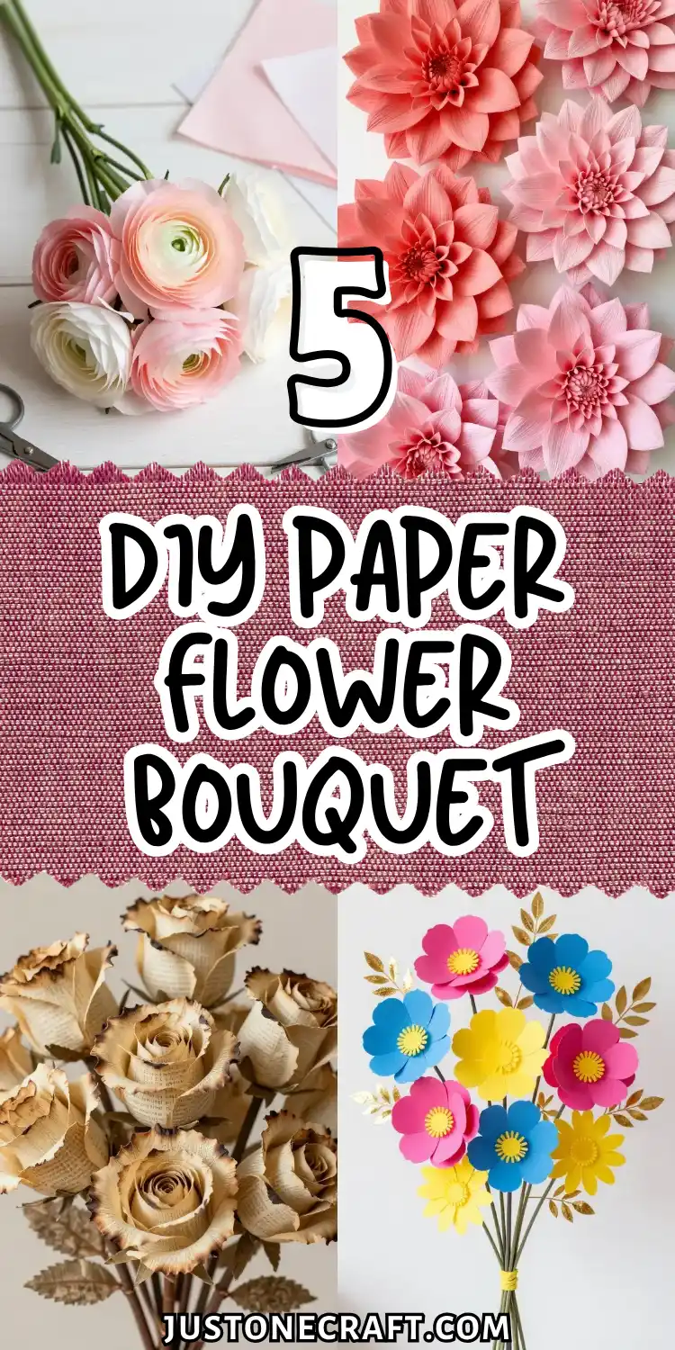 DIY Paper Flower Bouquet: 5 Ideas That Look Real 1 DIY Paper Flower Bouquet