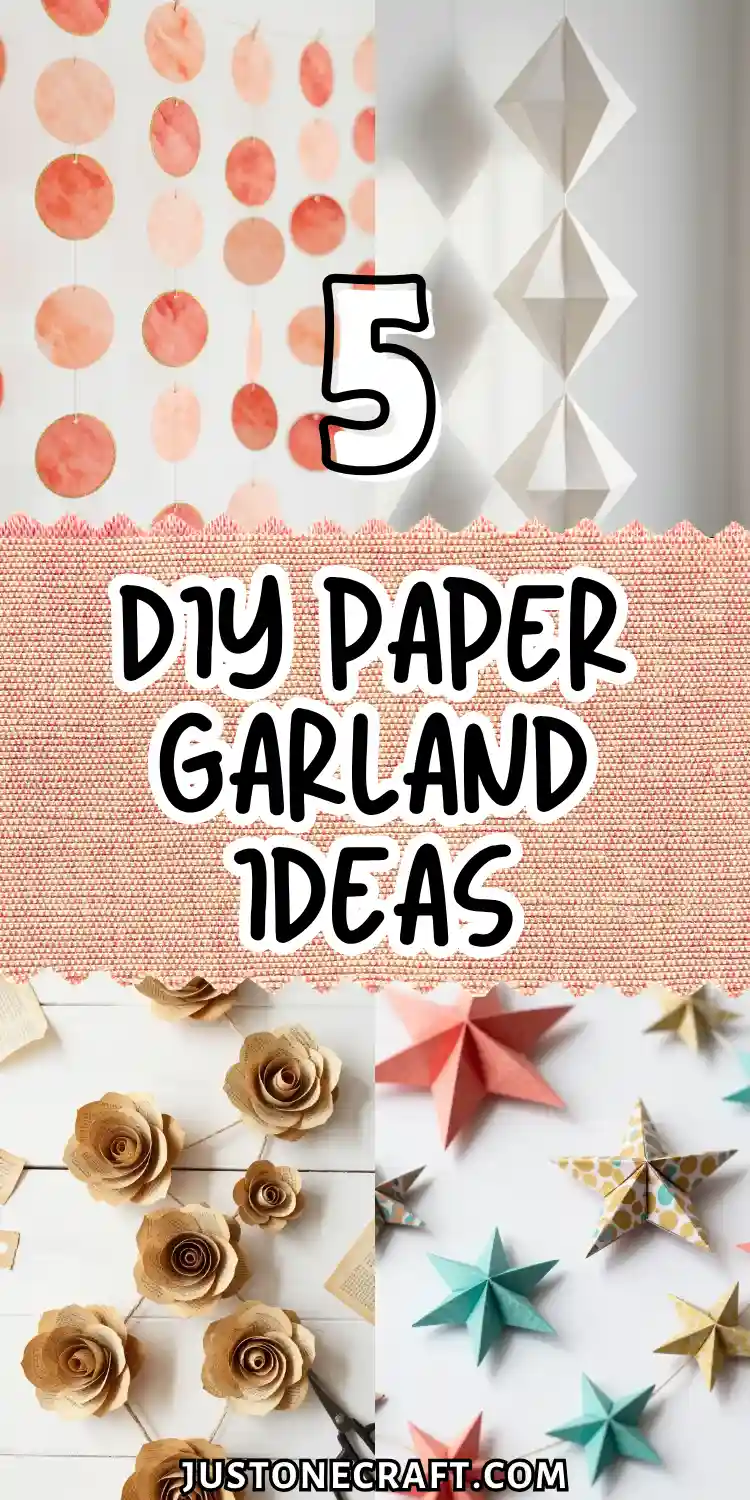 DIY Paper Garland: 5 Ideas for a Pretty Home Touch 2 DIY Paper Garland