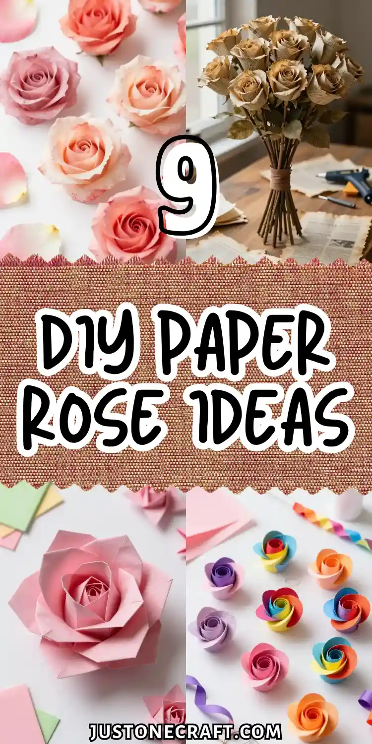 9 Simple DIY Paper Rose Ideas That Look Real 2 DIY Paper Rose