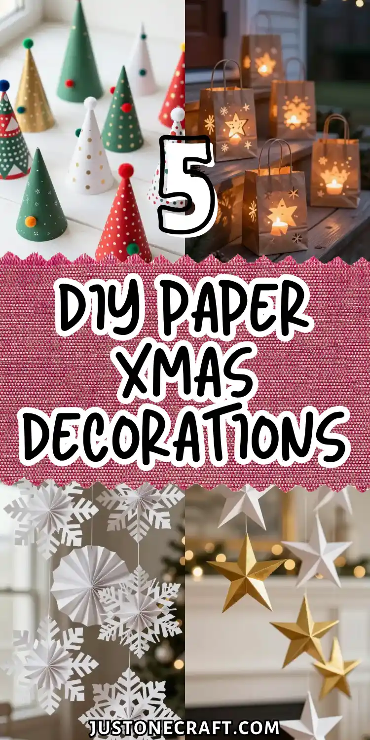 DIY Paper Xmas Decorations: 5 Festive Ideas 1 DIY Paper Xmas Decorations