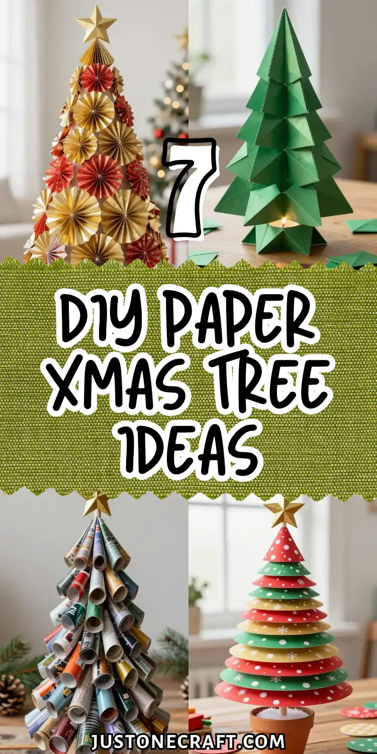 7 DIY Paper Xmas Tree Ideas for a Cozy Holiday 2 DIY Paper Xmas Tree