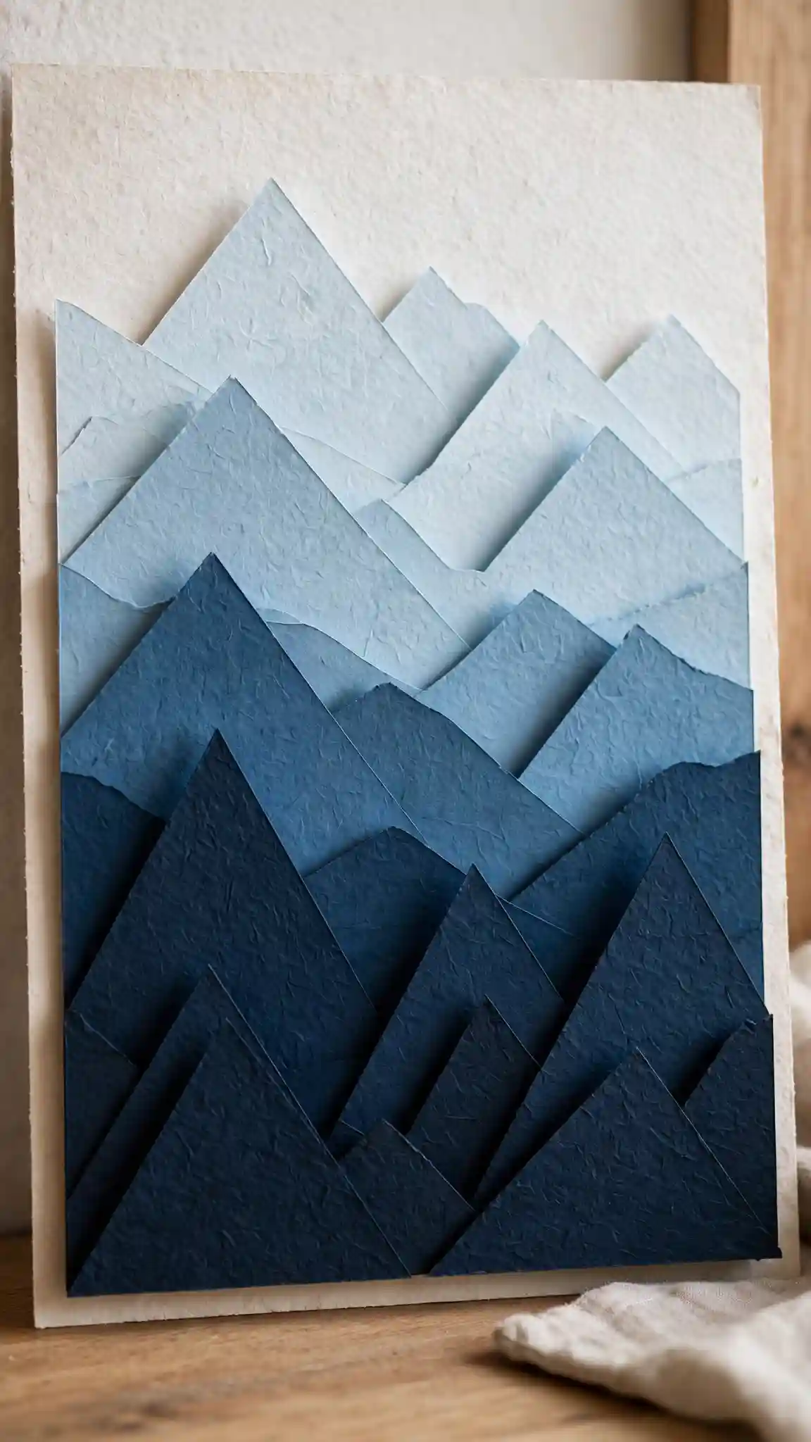 DIY Paper Wall Decor: 8 Easy & Stylish Ideas 4 Geometric Mountain Range Silhouette