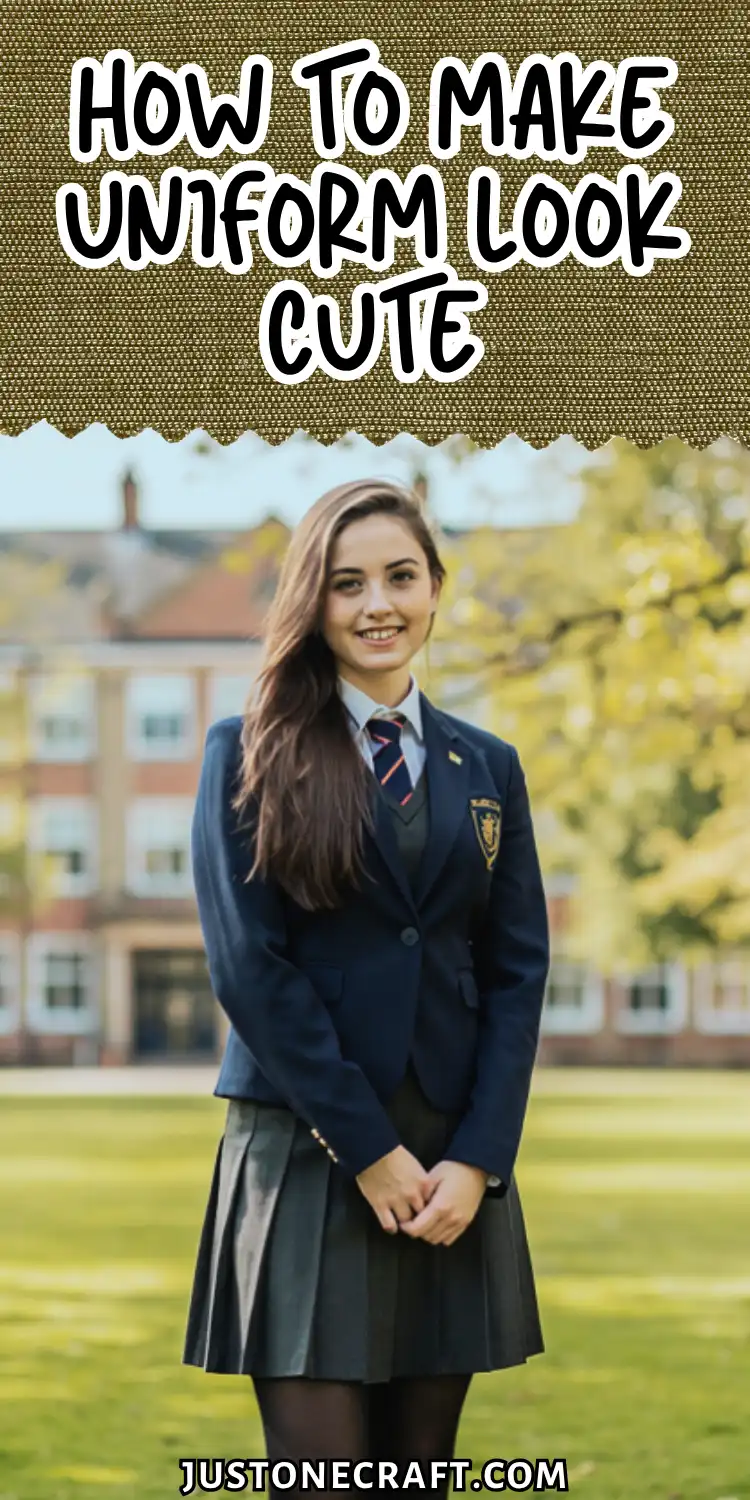 How to Make Uniform Look Cute & Stylish 1 How to Make Uniform Look Cute