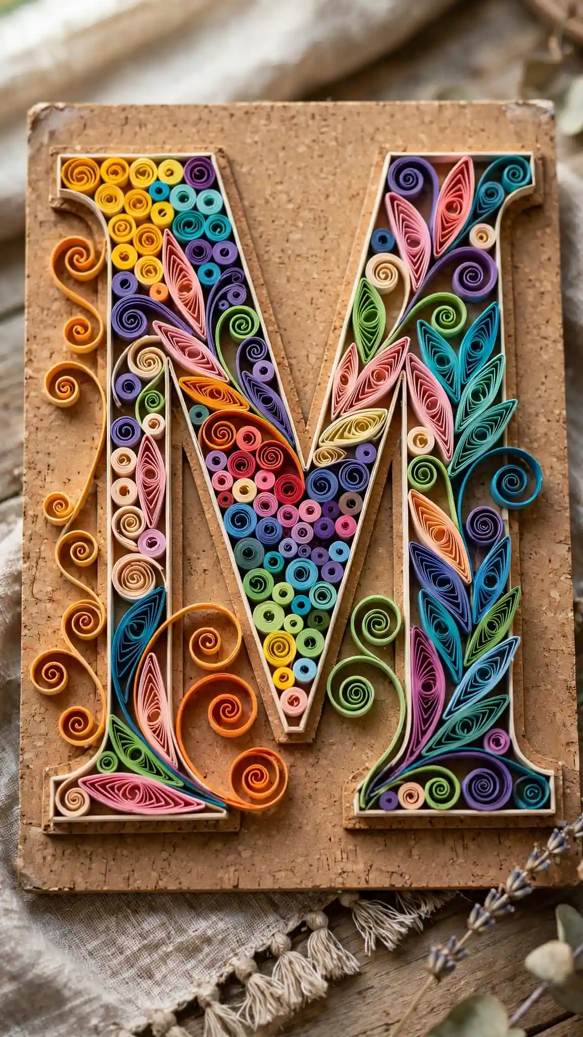 DIY Paper Wall Decor: 8 Easy & Stylish Ideas 8 Quilled Monogram Letter