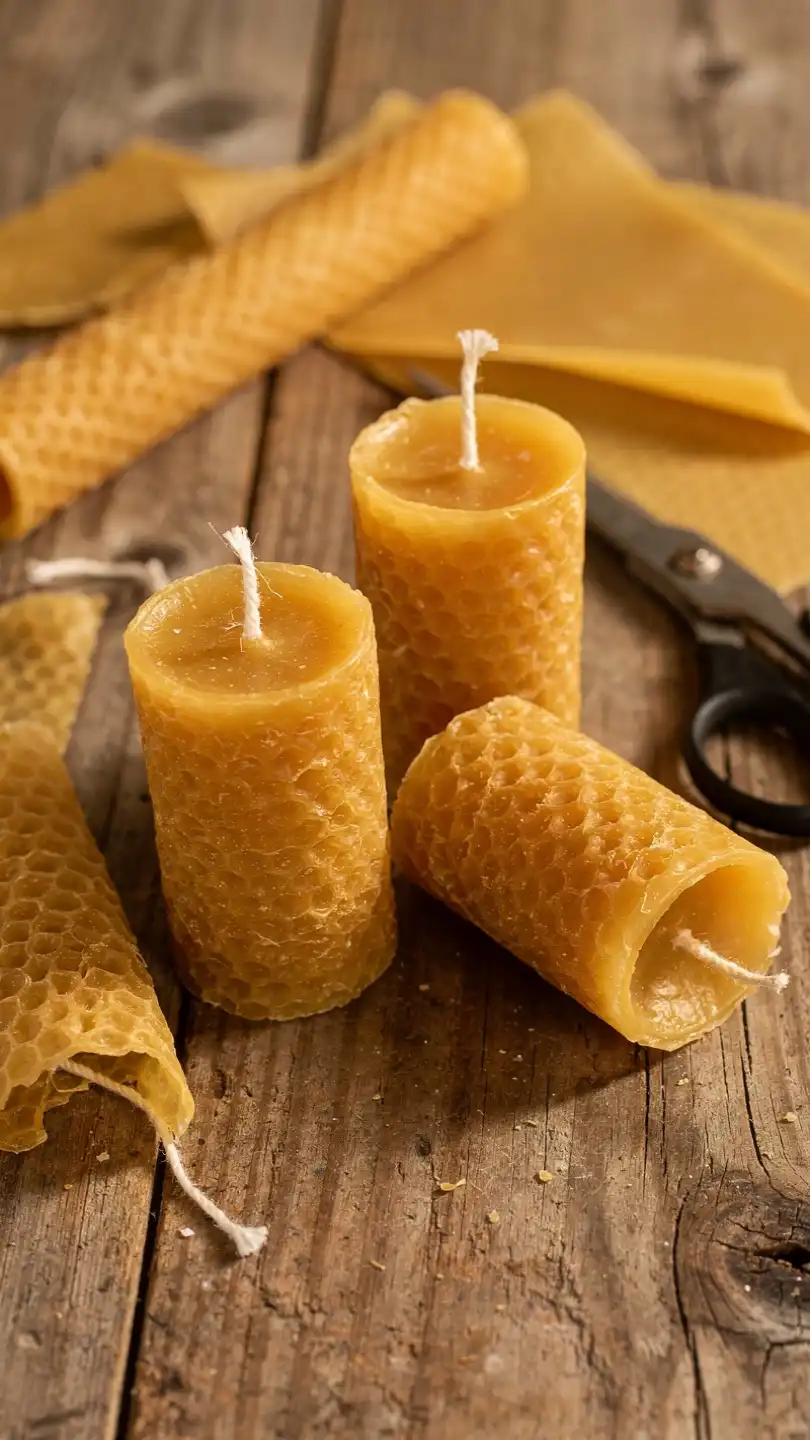 Rolled Beeswax Sheet Tea Candles