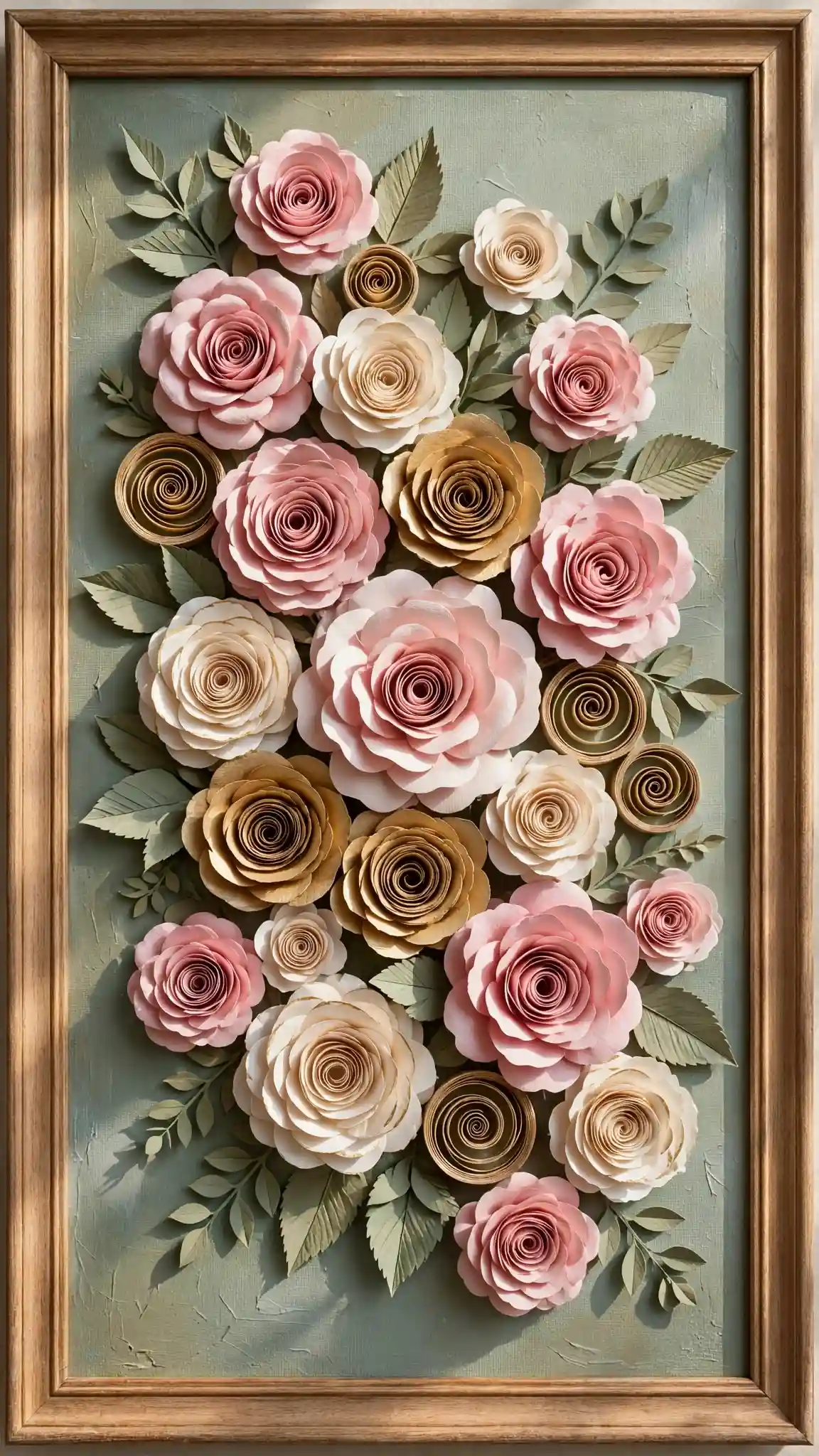 DIY Paper Wall Decor: 8 Easy & Stylish Ideas 3 Rolled Paper Flower Garden Canvas