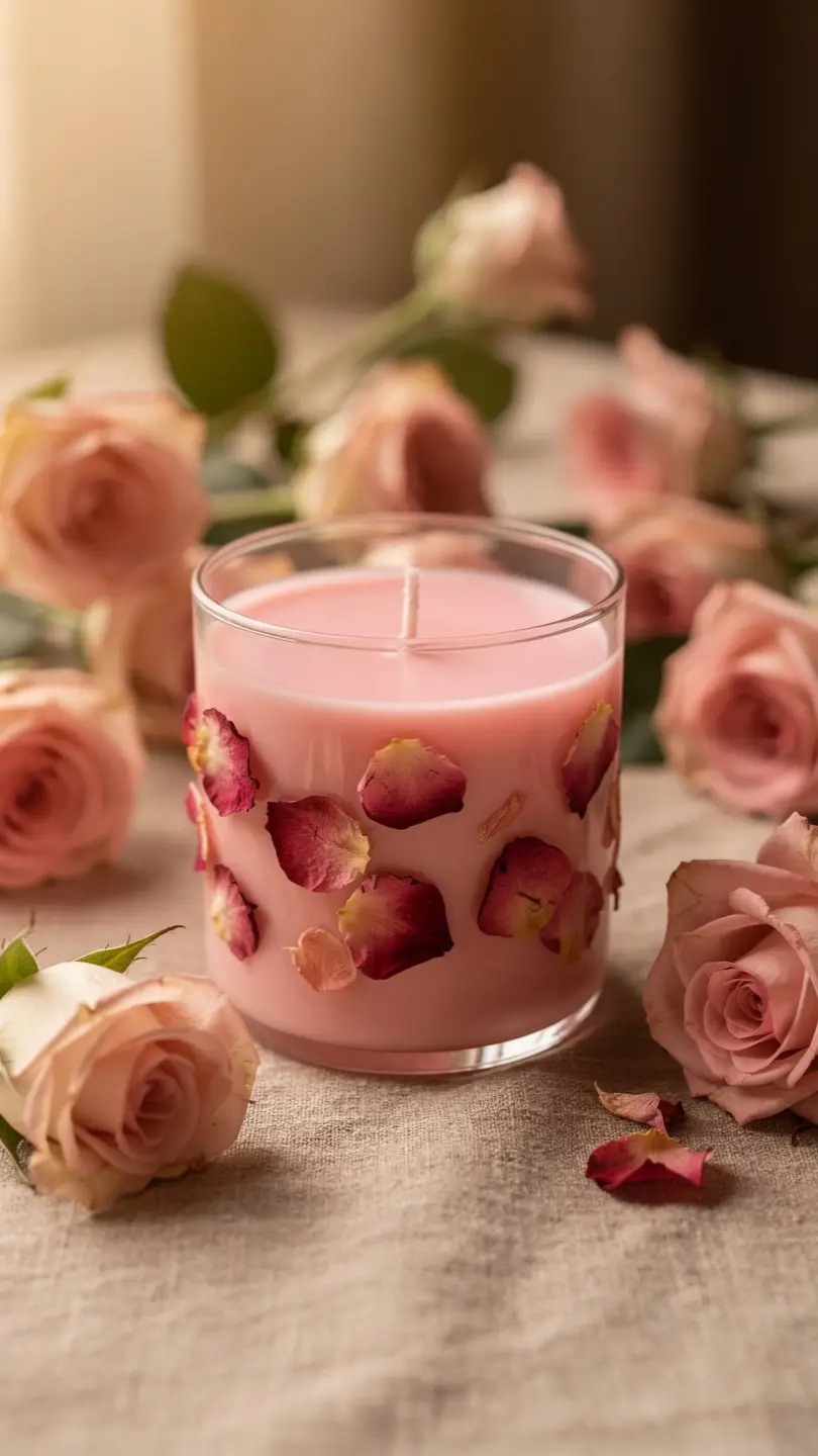 Rose Garden Romantic Candle