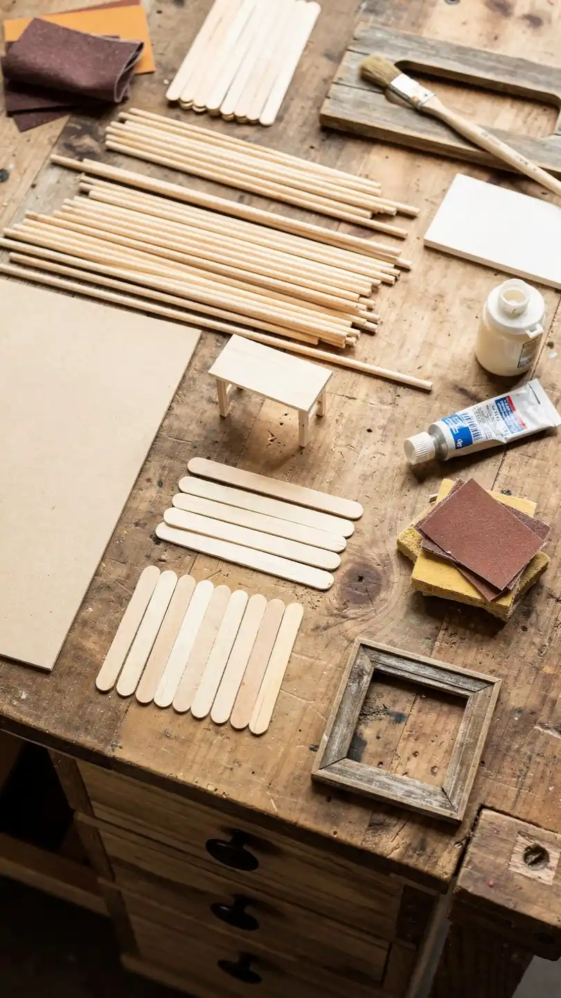Best Materials for DIY Craft Projects: A Simple Guide for Beginners 5 Wood (Craft Wood and Popsicle Sticks)