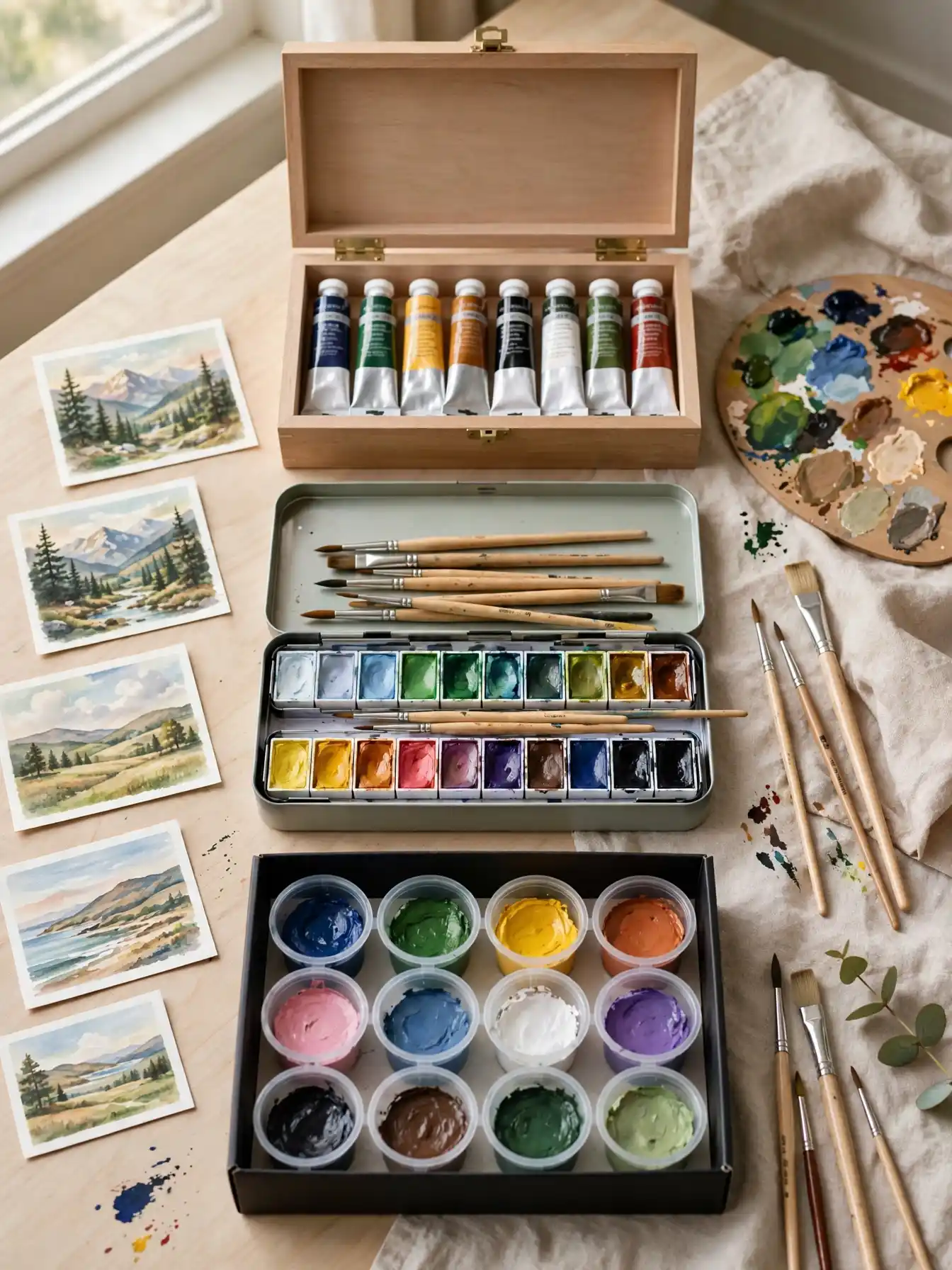 Acrylic vs. Watercolor vs. Gouache