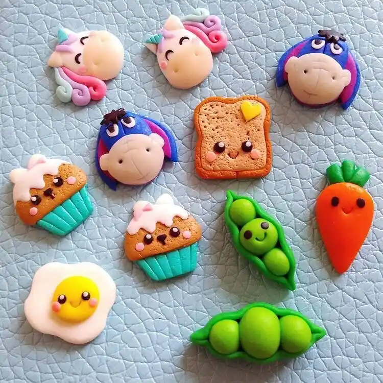 Add Kawaii Faces with Blush Dots and a Coiled Swirl Technique