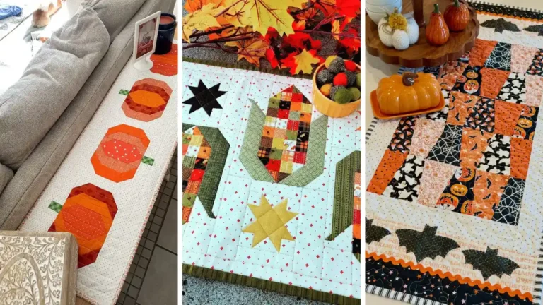 30 Autumn Table Runner Sewing Ideas to Fill Your Fall With Fabric 28 Autumn Table Runner Sewing Ideas
