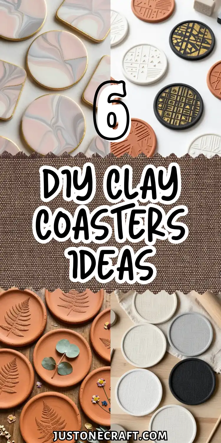 DIY Clay Coasters That Add Charm to Any Space 1 DIY Clay Coasters