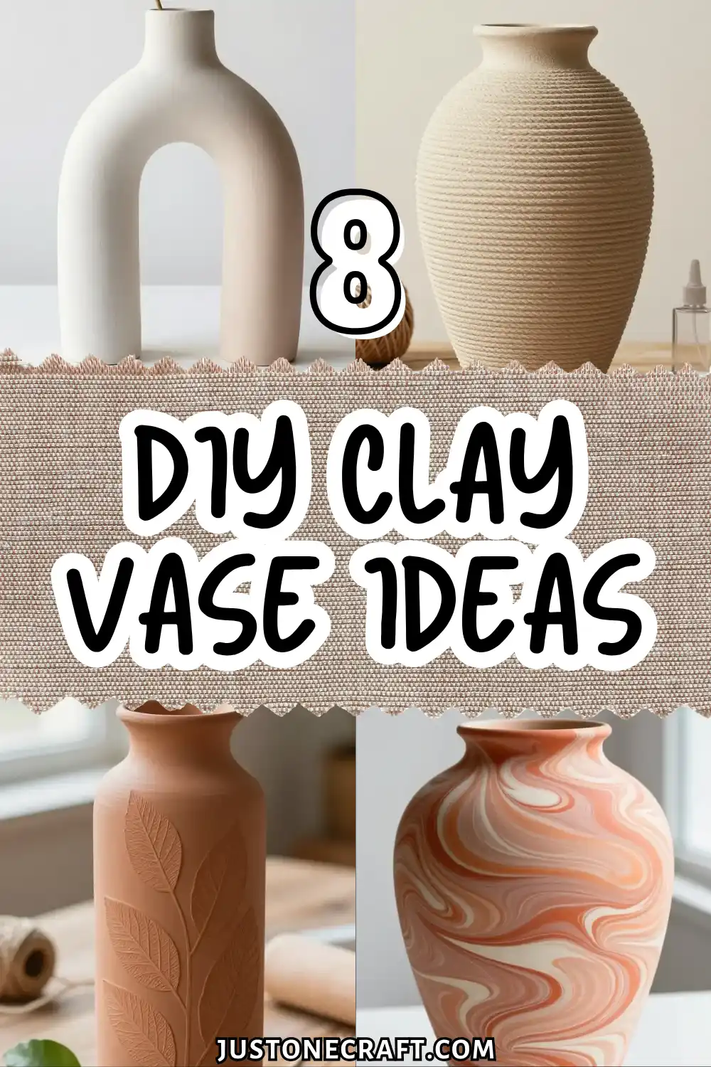 8 DIY Clay Vase Ideas for a Modern Home Look 1 DIY Clay Vase