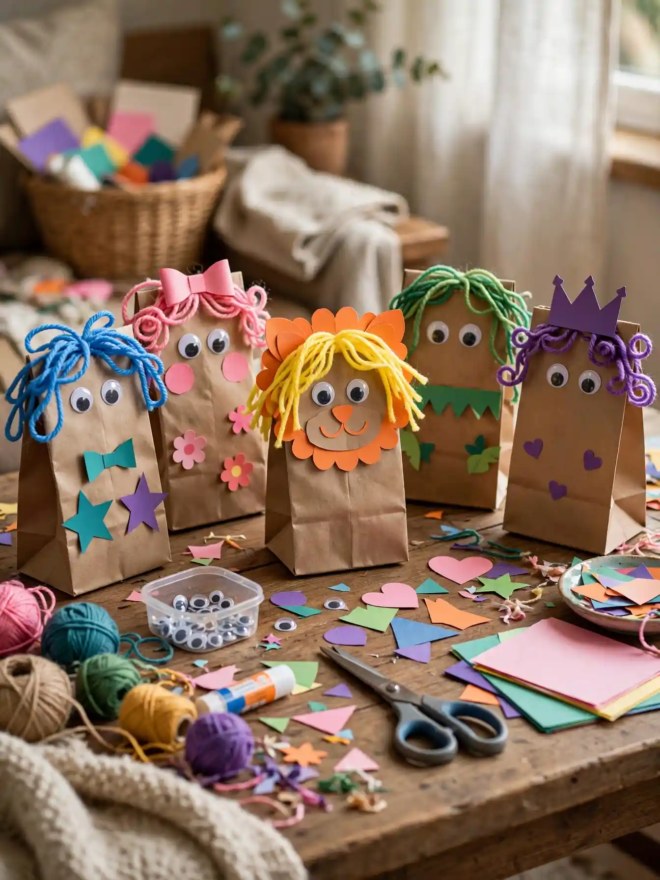 Fun Rainy Day Craft Activities for the Whole Family 3 DIY Paper Bag Puppets