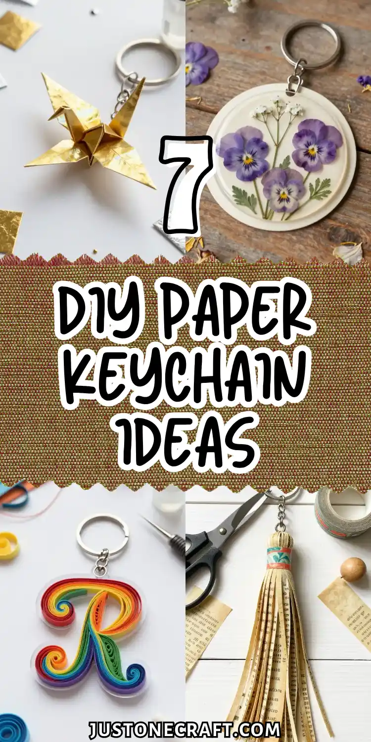 DIY Paper Keychain