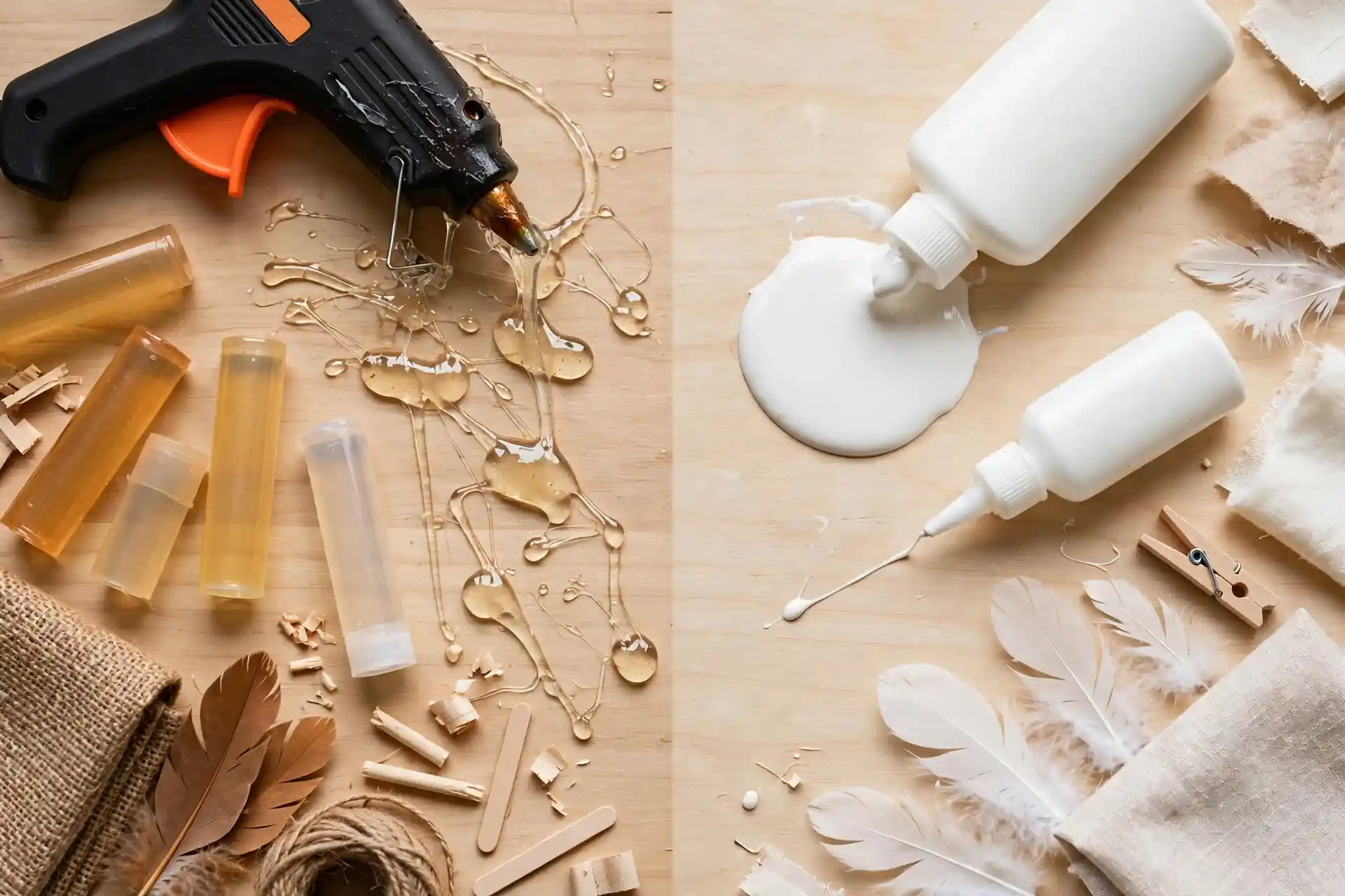 Difference Between Hot Glue and Craft Glue