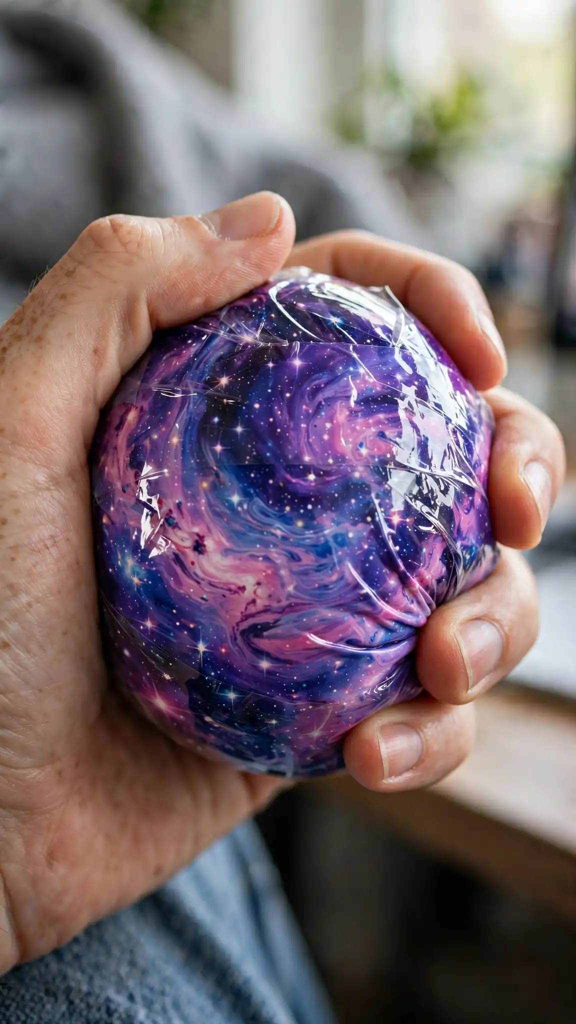 Galaxy Themed Stress Ball Squishy