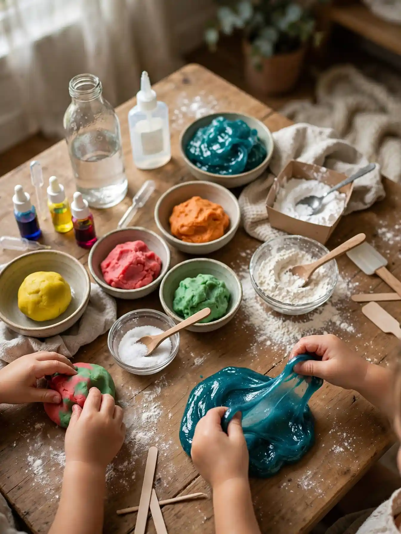 Fun Rainy Day Craft Activities for the Whole Family 4 Homemade Slime or Play Dough