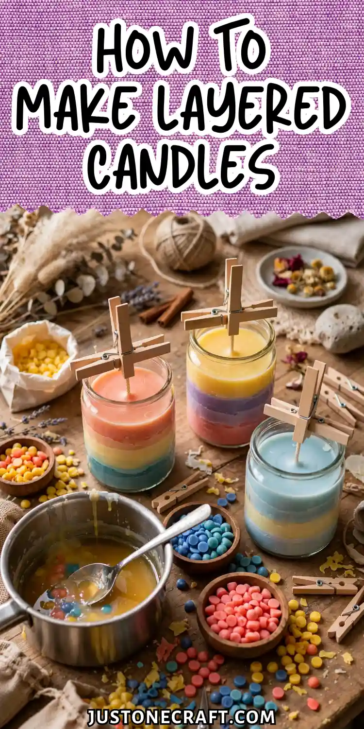 How to Make Layered Candles with Beautiful, Even Color Bands 1 How to Make Layered Candles 1