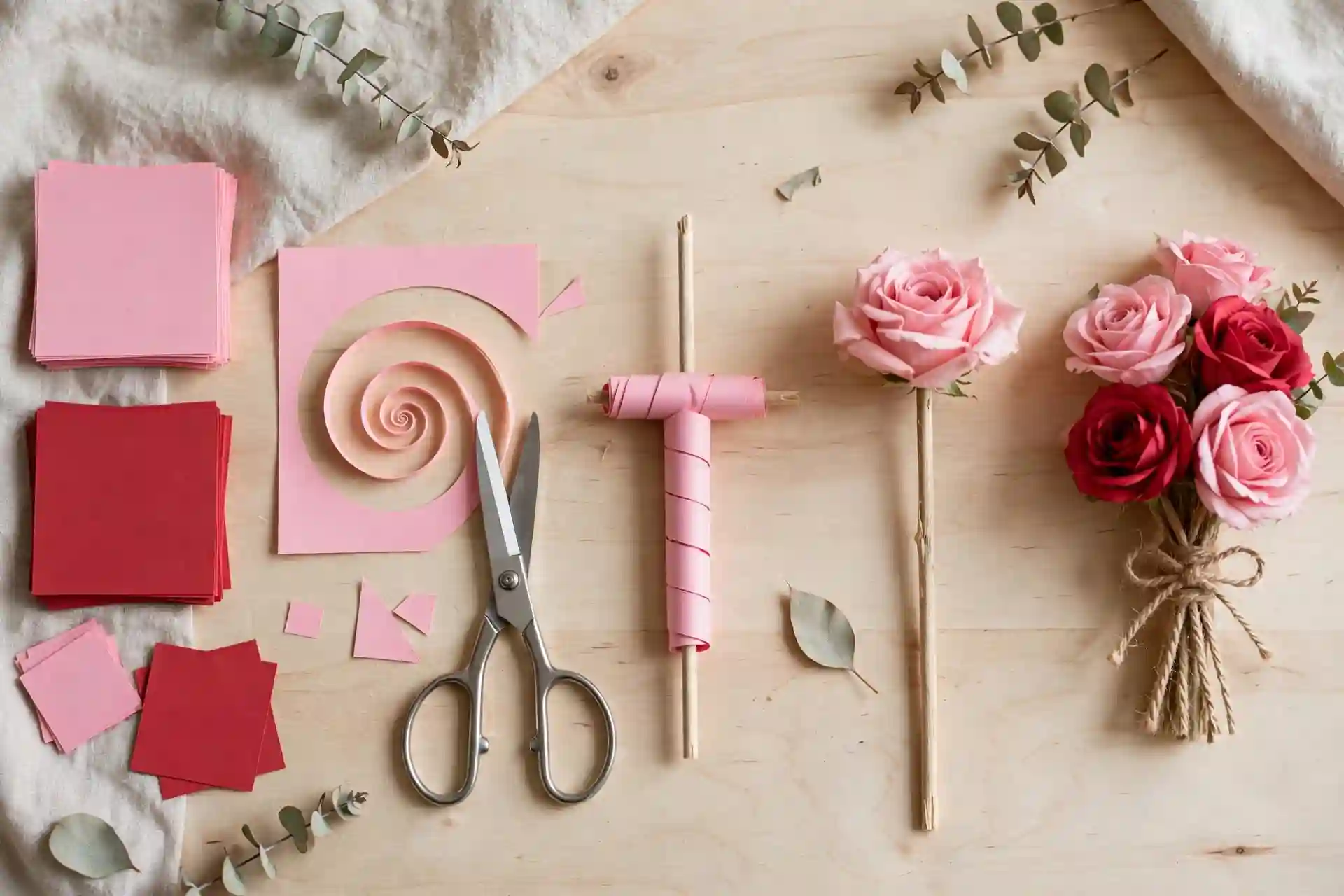 How to Make Paper Roses Step by Step