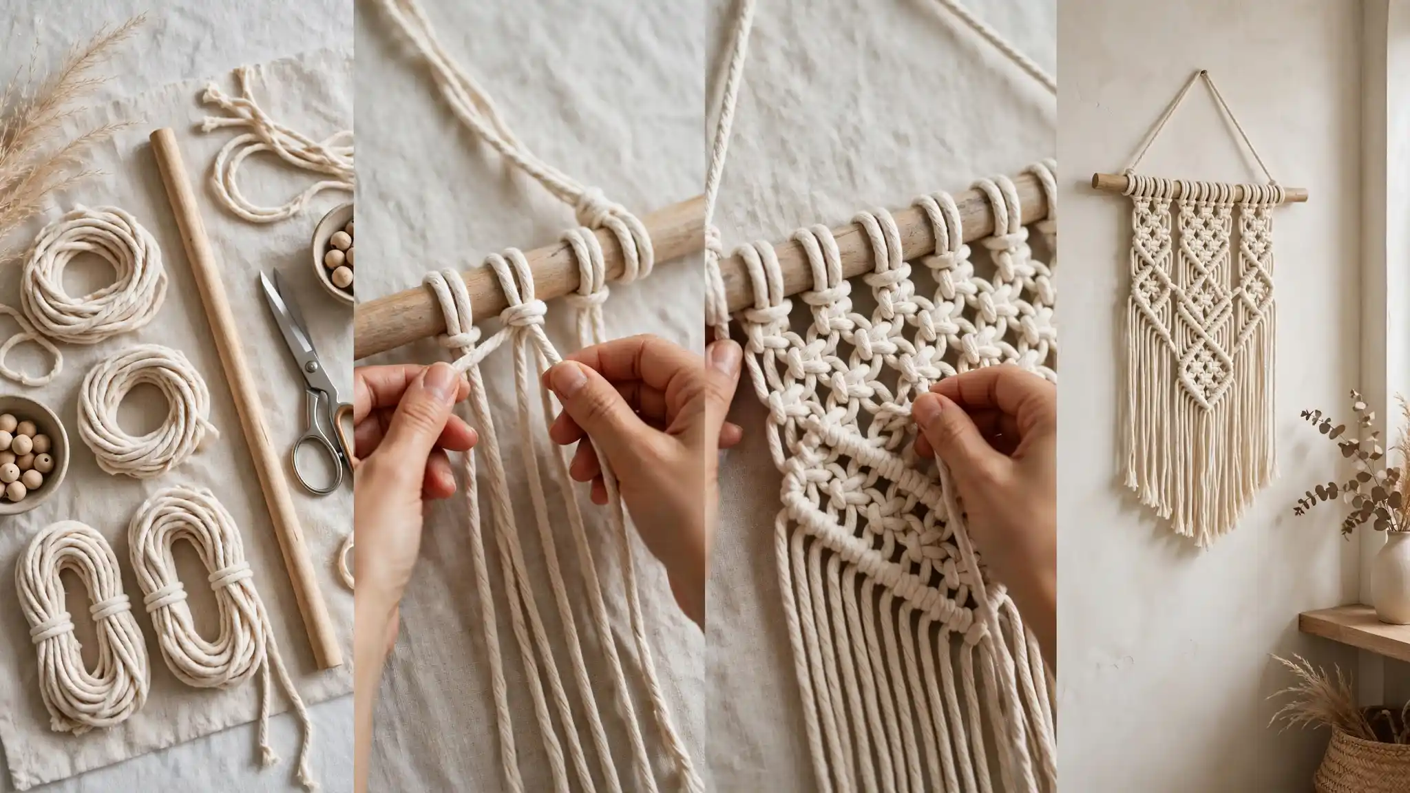 How to Make a DIY Macrame Wall Hanging