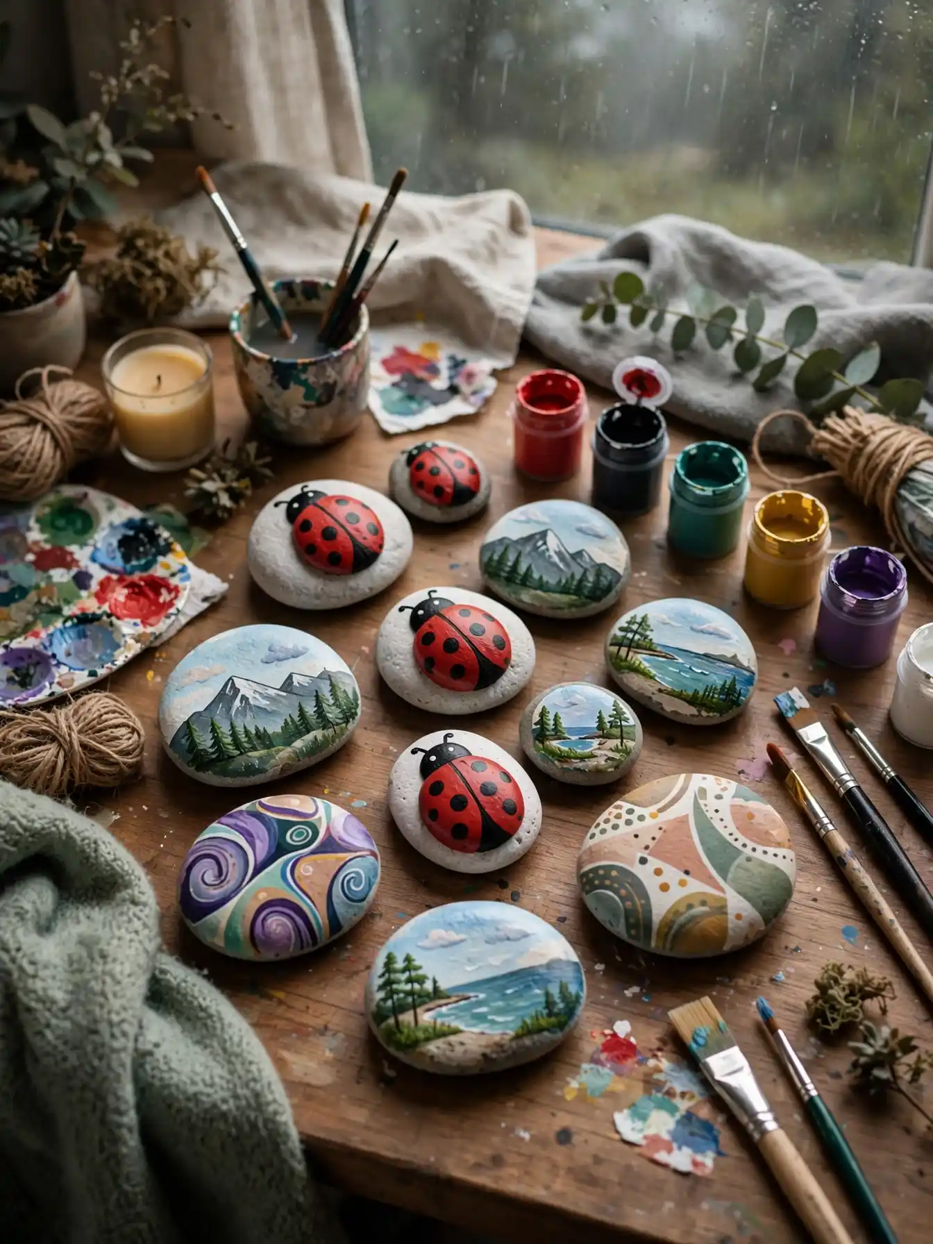 Fun Rainy Day Craft Activities for the Whole Family 9 Painted Rocks