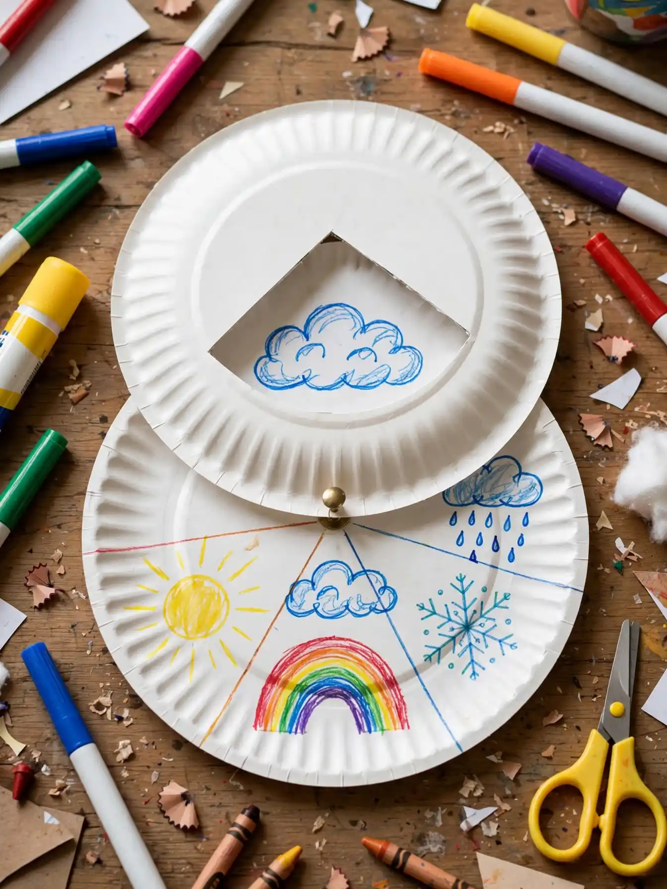 Fun Rainy Day Craft Activities for the Whole Family 2 Paper Plate Weather Wheels