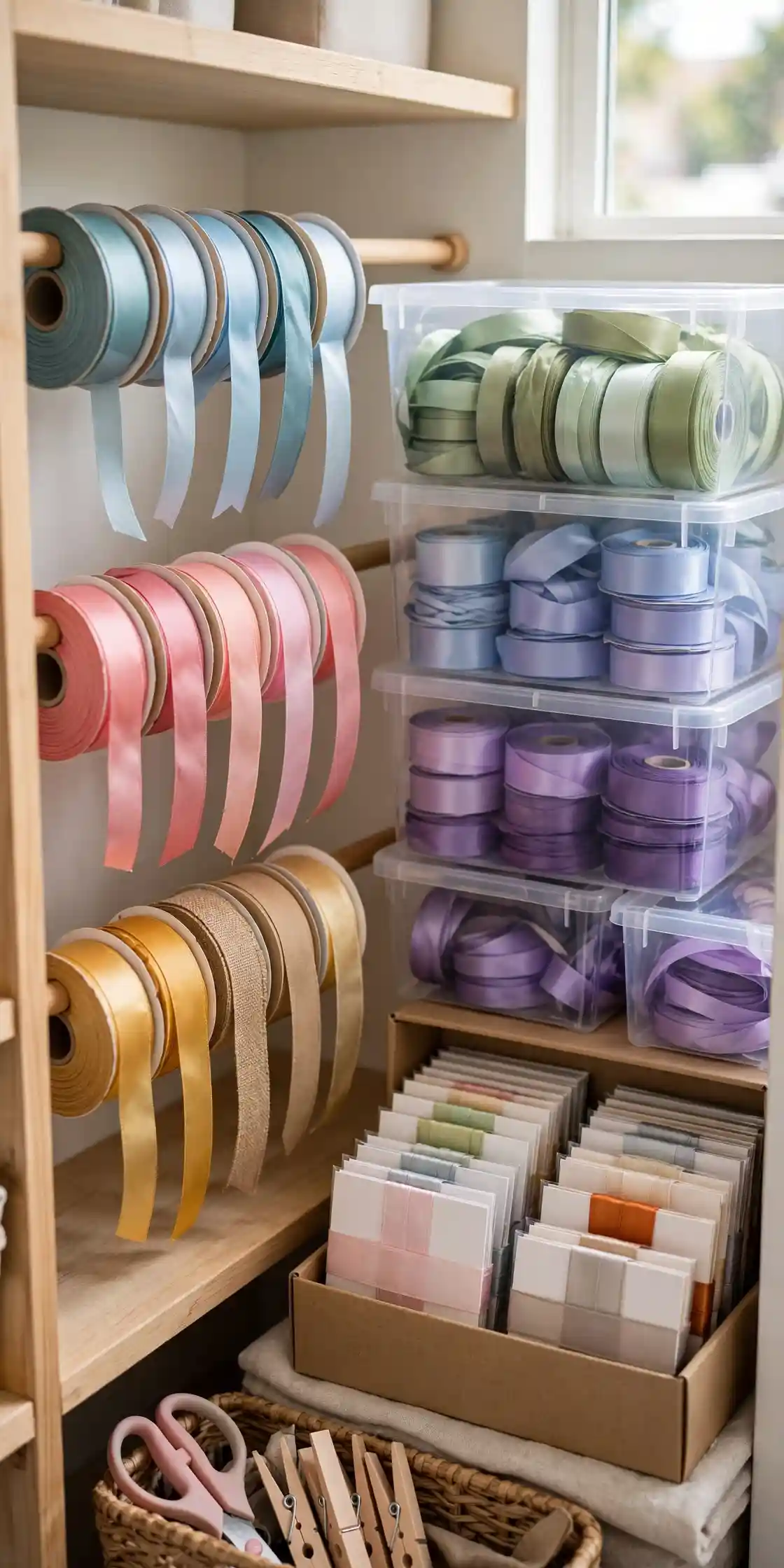 What's the Best Way to Store Ribbons, Beads, and Small Supplies? 2 Ribbons Keep Them Visible and Untangled