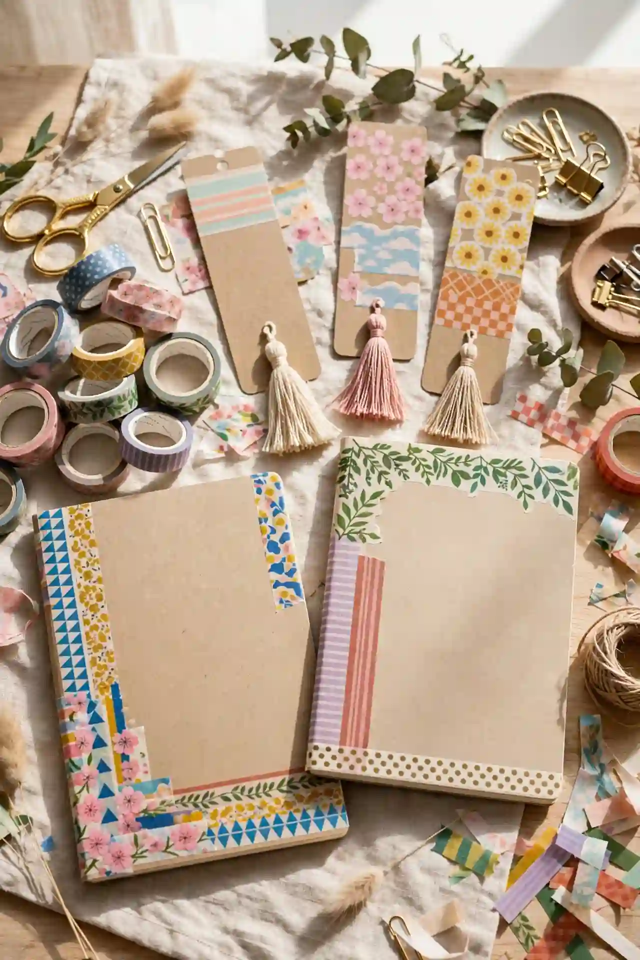 What Are Some Quick Crafts You Can Finish in Under an Hour? 9 Washi Tape Journals or Bookmarks
