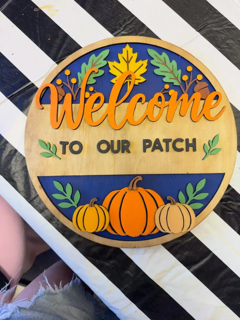 Fall Wood Sign: 22 Ideas That Skip the Basic Pumpkin Look 6 backwoods threads 1786205348