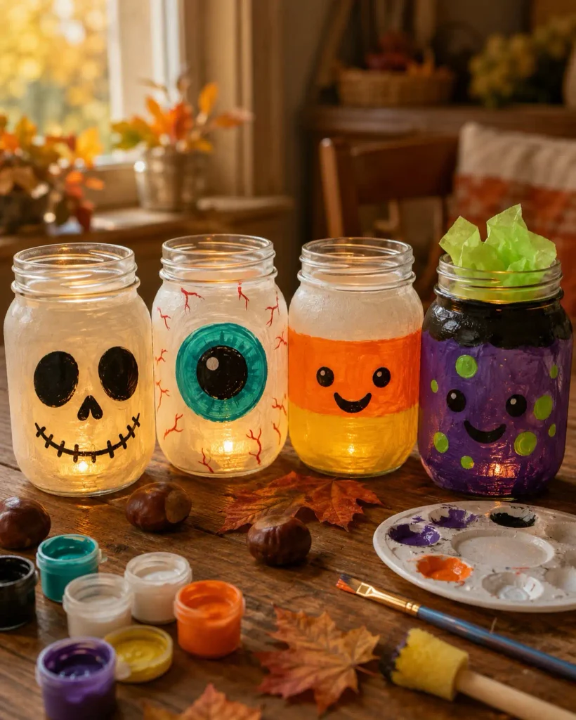 DIY Spooky Mason Jar: 23 Ideas That Turn Empty Glass Into Halloween Magic 20 my colorful crafts 1788458101